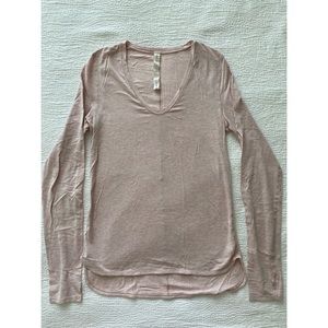 Lululemon Pink Long Sleeve Top
